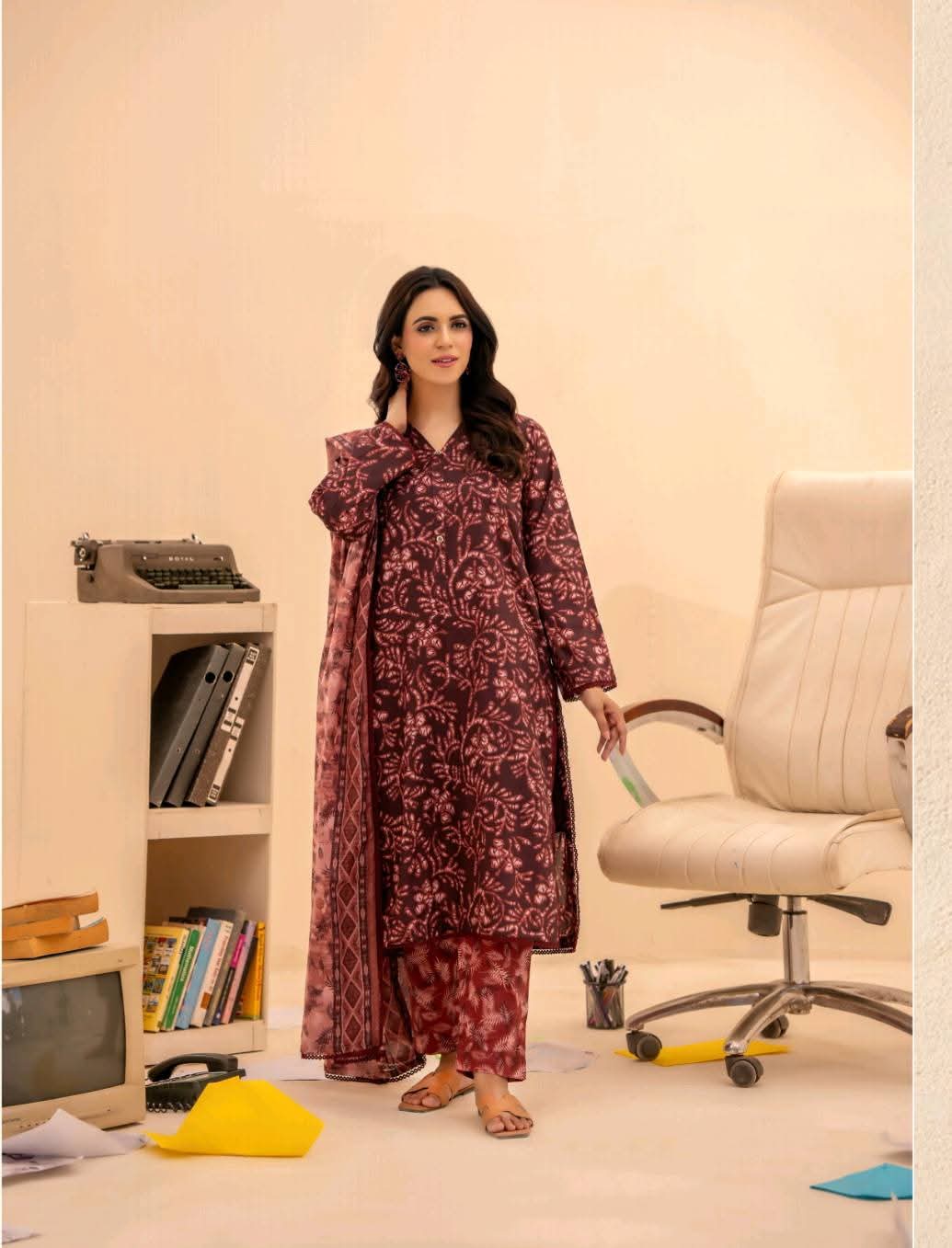 Zeesh Printed 3 Piece Lawn