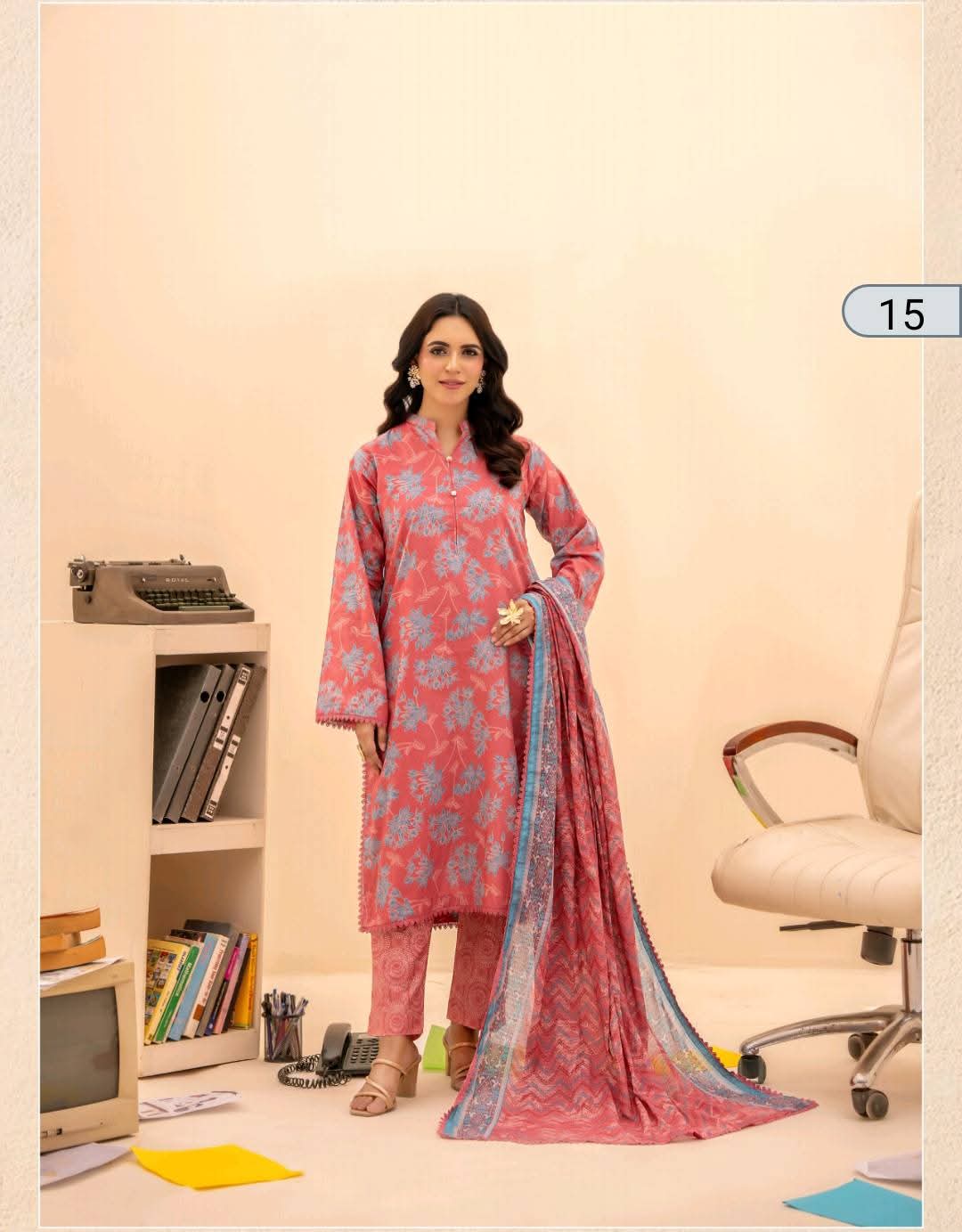 Zeesh Printed 3 Piece Lawn