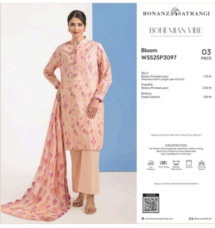 Bonanza Satrangi 3 piece