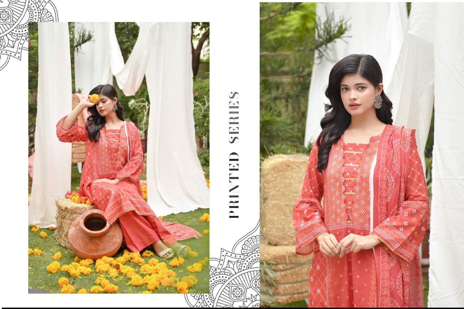 Moosa Jee Heritage Chunri Luxury Digital Lawn 3 Piece