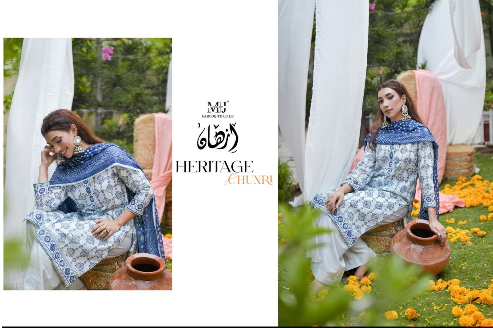 Moosa Jee Heritage Chunri Luxury Digital Lawn 3 Piece