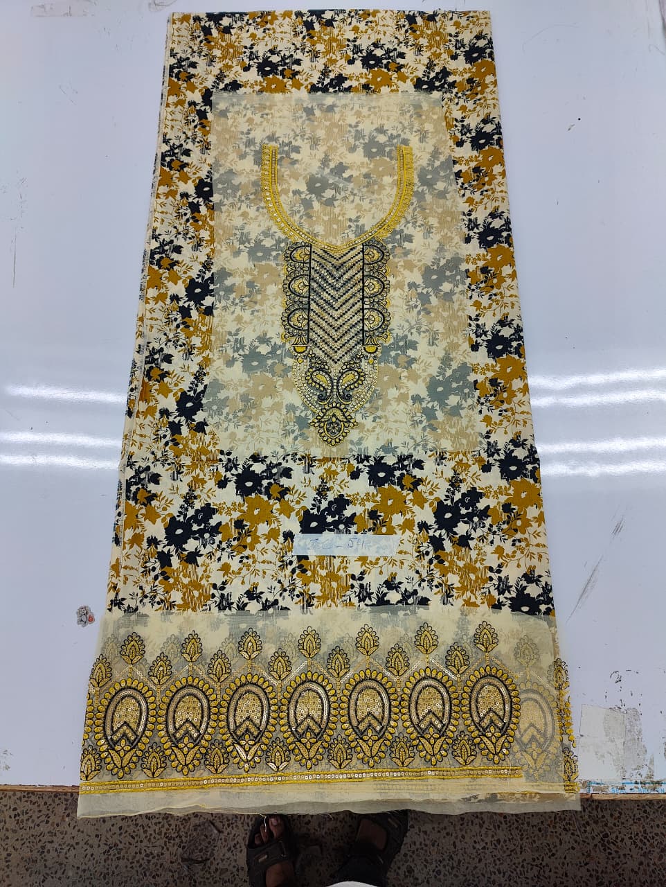 Khaddi Embroidered Lawn 2 piece with patches