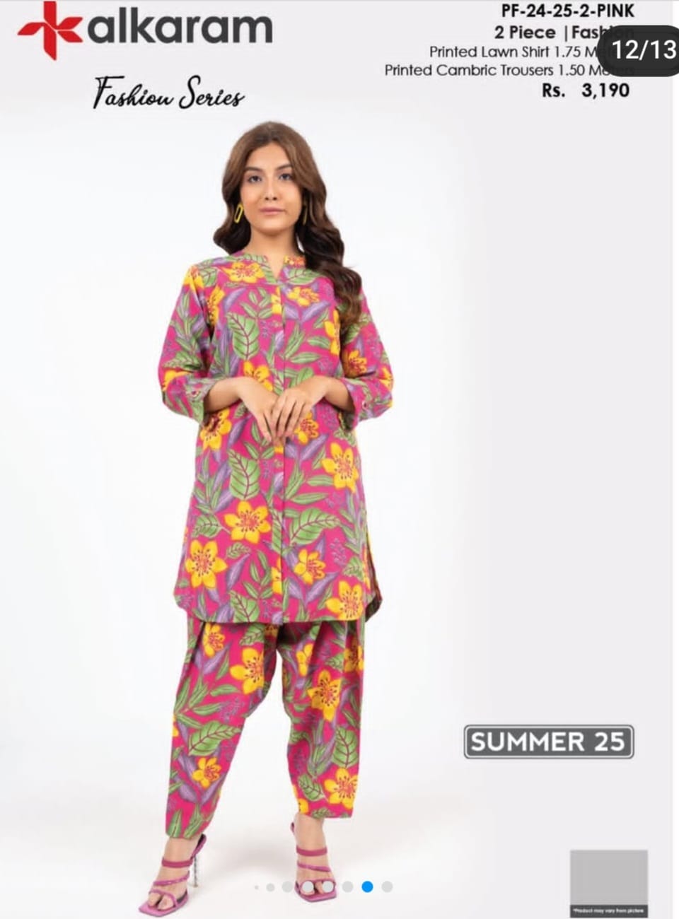 Alkaram Shirt and trouser 2 piece 