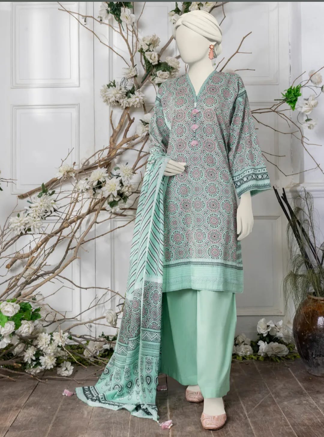 J. Printed Lawn 3 piece Mid Summer Collection 24